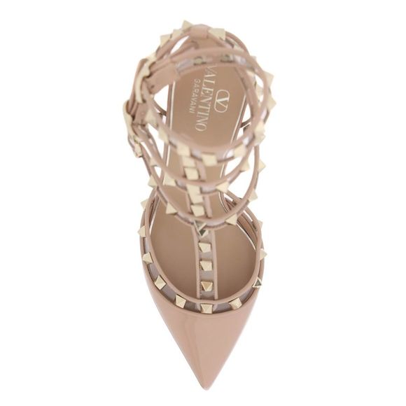 Valentino Garavani Rockstud Pumps In Leather And Polymer Material - Picture 2 of 3